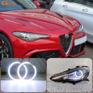 For Alfa Romeo Giulia 952 2017 2018 - Ultra Bright COB Led Angel Eyes Halo Rings - Picture 1 of 9
