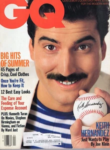 GQ MAGAZINE APRIL 1986 KEITH HERNANDEZ VINTAGE MENS FASHION INTEREST - Picture 1 of 1