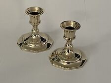Vintage Mid-Century Brass Candle Holders / Candlesticks 2.5” Made In India