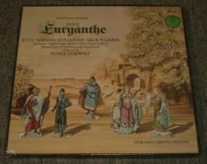 Weber Euryanthe Janowski Norman Hunter Gedda~SEALED~4 LP~Libretto~PROMO~FAST!!! - Foto 1 di 2