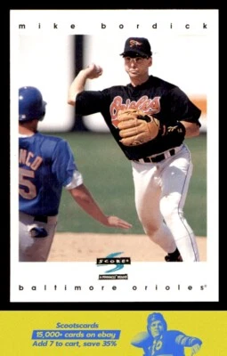 1997 Score Mike Bordick card #465 Baltimore Orioles - Image 1 of 2