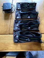 4 Pairs Of JVC 3D Glases And IR Emitter Works With All Jvc From X3 To X9900