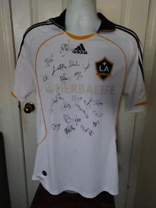 LA Galaxy 2009 MLS Team Signed Adidas Soccer Jersey Size M Donovan - Picture 1 of 6