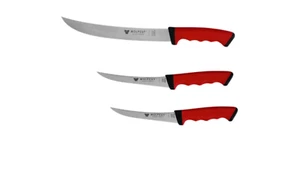 Metzgermesser-Set 3-tlg.-Zerlegemesser 26 cm,2x Ausbeinmesser 15 cm SoftGrip - Picture 1 of 5