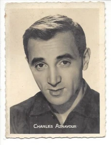 Photo 6,5 x 9 cm n&b - Charles Aznavour - Editions P.I. Paris Photo Sam Lévin - Picture 1 of 2