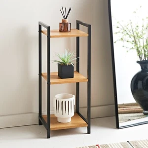 3 Tier Bamboo Shelf Wooden Kitchen Shelving Unit Bathroom Storage Rack Shelf UK - Picture 1 of 6