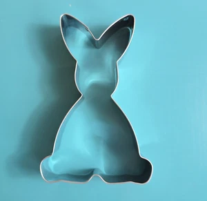Large 5" Easter Bunny Cookie Cutter Rabbit Stainless Steel Metal - Picture 1 of 5