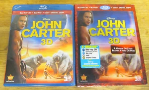 JOHN CARTER 3D BLU RAY BLU RAY DVD & DIGITAL COPY 4 DISC MIT LENTIULAR SCHUBER - Bild 1 von 1