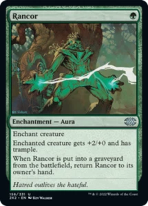MTG - Rancor - Foil - Double Masters 2022 - NM, English Magic FLAT RATE SHIP - Picture 1 of 1