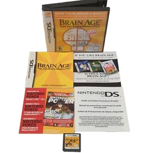 Brain Age: Train Your Brain in Minutes a Day (Nintendo DS, 2006) Complete in Box - Picture 1 of 4