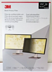 3M PF215W9B 16:9 Rahmenloser Blackout Sichtschutzfilter für 21,5" Monitor - Schwarz Neu - Bild 1 von 4