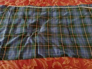 NOVA SCOTIA TARTAN WOOL FABRIC XL PIECE - Picture 1 of 11
