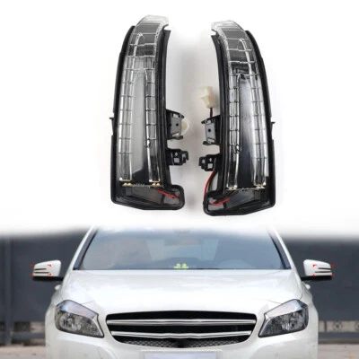 Sequential LED Side Mirror Indicator Turn Signal Light For Benz A/B/C/CLS/Class - Image 1 of 4