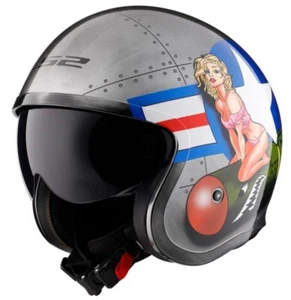 LS2 Spitfire Helmet Open Face UV Scratch Resist Shield Quick Release DOT XL - Picture 1 of 4