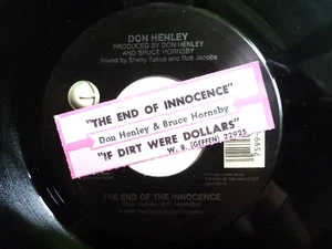 DON HENLEY 45 RPM 7" VINYL - The End Of The Innocence W/TITLE STRIP - Picture 1 of 1
