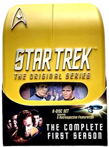 STAR TREK THE ORIGINAL SERIES THE COMPLETE FIRST SEASON 8 DVD'S SET IN TREK CASE - Picture 1 of 4