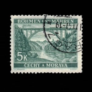 Bohemia and Moravia, Scott 44, Lainsitz Bridge, 1940, used, 107900 - Picture 1 of 2