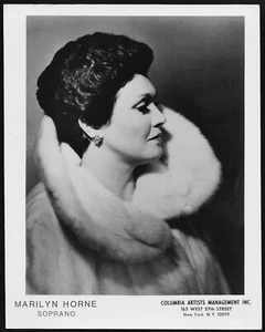 Marilyn Horne Opera Singer 1980s Original Agency Promo Photo - Picture 1 of 2