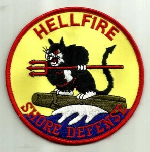USMC Hellfire Shore Defense - Devils Cat Patch - Picture 1 of 2
