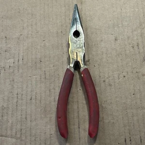 Klein? Tools Needle Nose Pliers Red Handle 8” long - Picture 1 of 6