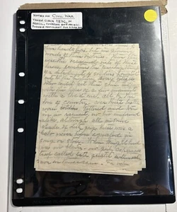 1876 Notes on Civil War, Covering Battles Etc. Possible Manuscript for book - Picture 1 of 2