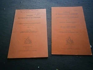 Université de Strasbourg Philologie et littérature Romanes travaux Linguistique - Picture 1 of 7