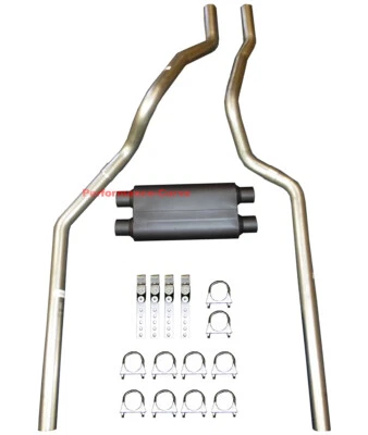 01-06 Chevrolet GMC Truck 6.0L/8.1L Mandril Doble Escape con Silenciador de 3 Cámaras Foto 1 de 2