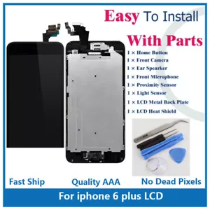 iPhone 6 Plus Full Screen Replacement LCD Front Camera Speaker Home Button Tools - Picture 1 of 8