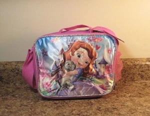 Disney Sofia the First Insulated Lunch Box Bag Shoulder Strap NEW - Picture 1 of 3