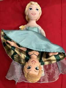 Frozen Elsa & Anna Doll Plush Disney Parks REVERSIBLE FLIP DOLL