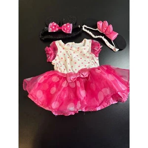 Disney Baby Mini Mouse Halloween Costume Dress size 3-6 Months with Minnie Ears - Picture 1 of 13