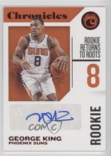 2018-19 Panini Chronicles Signatures Red George King #RC-GKG Rookie Auto RC