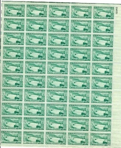 Scott 1009 - 1952 Grand Coulee Dam Full Sheet of 50 US 3¢ Stamps MHN - Picture 1 of 1
