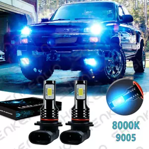 9005 HB3 8000K Ice Blue 5500LM LED Headlight Bulbs Conversion Kit High Beam - Foto 1 di 12