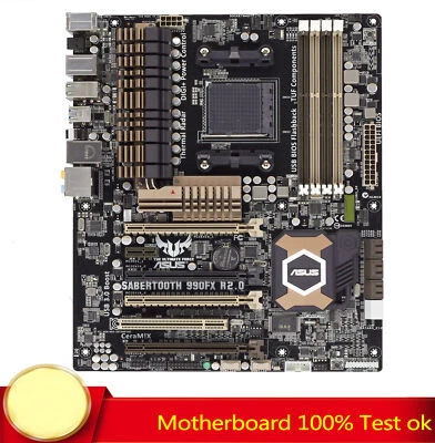 100% Tested FOR ASUS Sabertooth 990FX R2.0 Motherboard Supports 64GB DDR3 990FX - Image 1 of 2