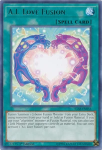 YGO-3x-Near Mint-A.I. Love Fusion - IGAS-EN053 - Rare - 1st Edition-Ignition Ass - Picture 1 of 1