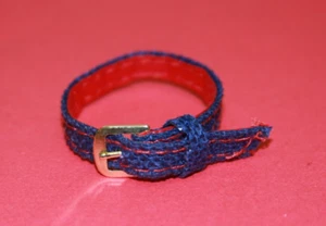 Vintage Barbie Busy Gal #981 BLUE NAVY Denim GÜRTEL Reproduktion REPRO - Bild 1 von 1