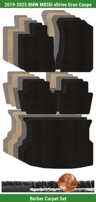 Juego de alfombrillas bereber personalizadas para BMW M850i xDrive Gran Coupé '19-25 (5 piezas) #Z8 Foto 1 de 4