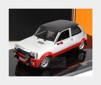 1:43 IXO Renault R5 Alpine (Base Rally) 1978 Silver Red Black CLC466N.22 - Immagine 1 di 2