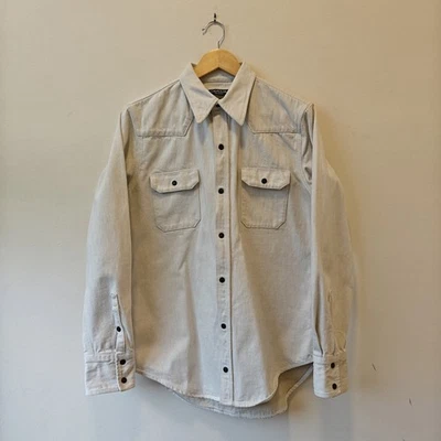 Camisa a Presión Denim Occidental Calvin Klein 205w39nyc Crudo, Talla 38/Pequeña, Wythe RRL Foto 1 de 4