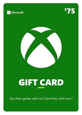75 $ Xbox Gift Card (physische Lieferung) - Bild 1 von 2
