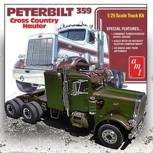 AMT 1477 PETERBILT 359 CROWW COUNTRY HAULER PRECISION MODEL KIT - Picture 1 of 8
