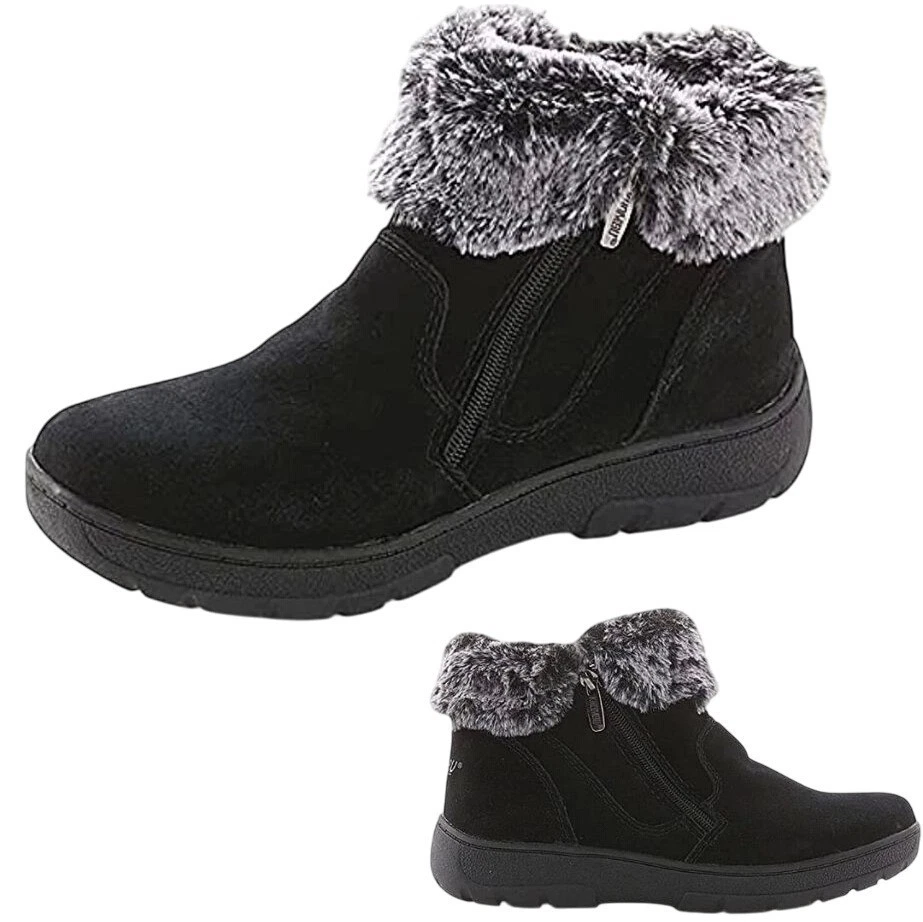 Khombu Jessica Women's Ankle Boots - Black, Size US 6