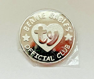 Vintage 1999 TY Beanie Babies Baby Collector's Coin Silver Tokens Original 9 1 - Picture 1 of 3