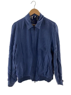 FENDI Nylon Jacket Reversible Zip up Silk 48 BLU Used - Image 1 of 4