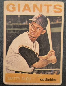 Venezuelan Topps 1964 Matty Alou 2004 San Francisco Giants Ptd Venezuela Black Back - Bild 1 von 2