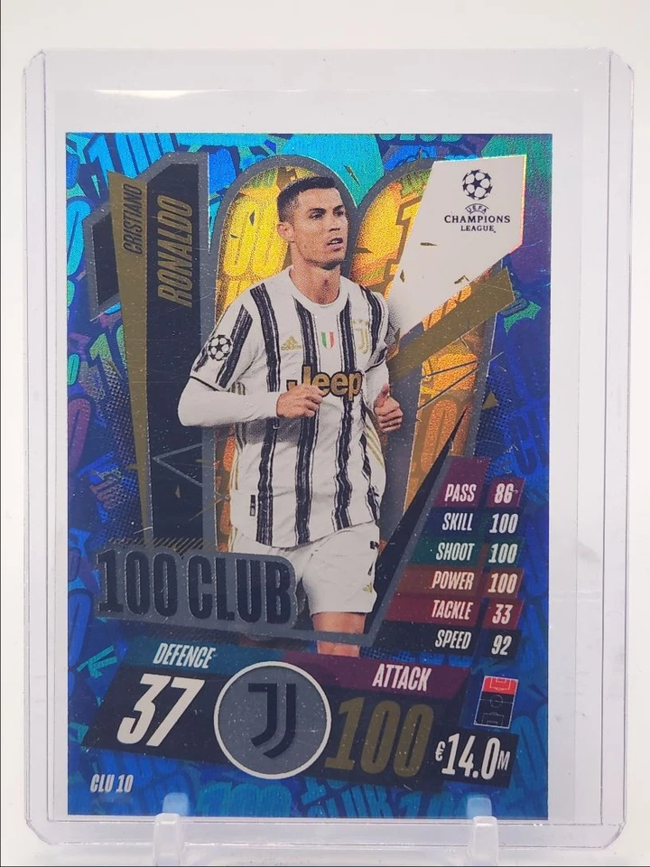 CRISTIANO RONALDO 2020 TOPPS MATCH ATTAX EXTRA UCL BLUE Q1219 - Image 1 of 2