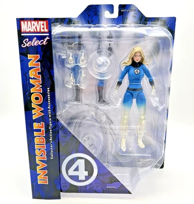 Diamond Select Marvel Comics Fantastic Four INVISIBLE WOMAN Action Figure • NEW - Image 1 of 4