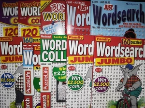 1000 Wordsearch Puzzles - 10 x Relaxing WORDSEARCH Puzzle Books Mags Bargain Box - Picture 1 of 15