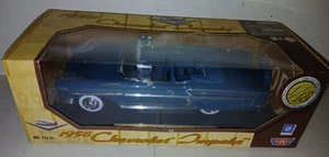 Motor Max 1:18 1958 Chevy Impala Convertible TEAL '58 Chevrolet - Picture 1 of 6